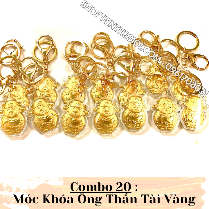 Combo 20 Móc Khóa Ông Thần Tài Vàng - SP005978